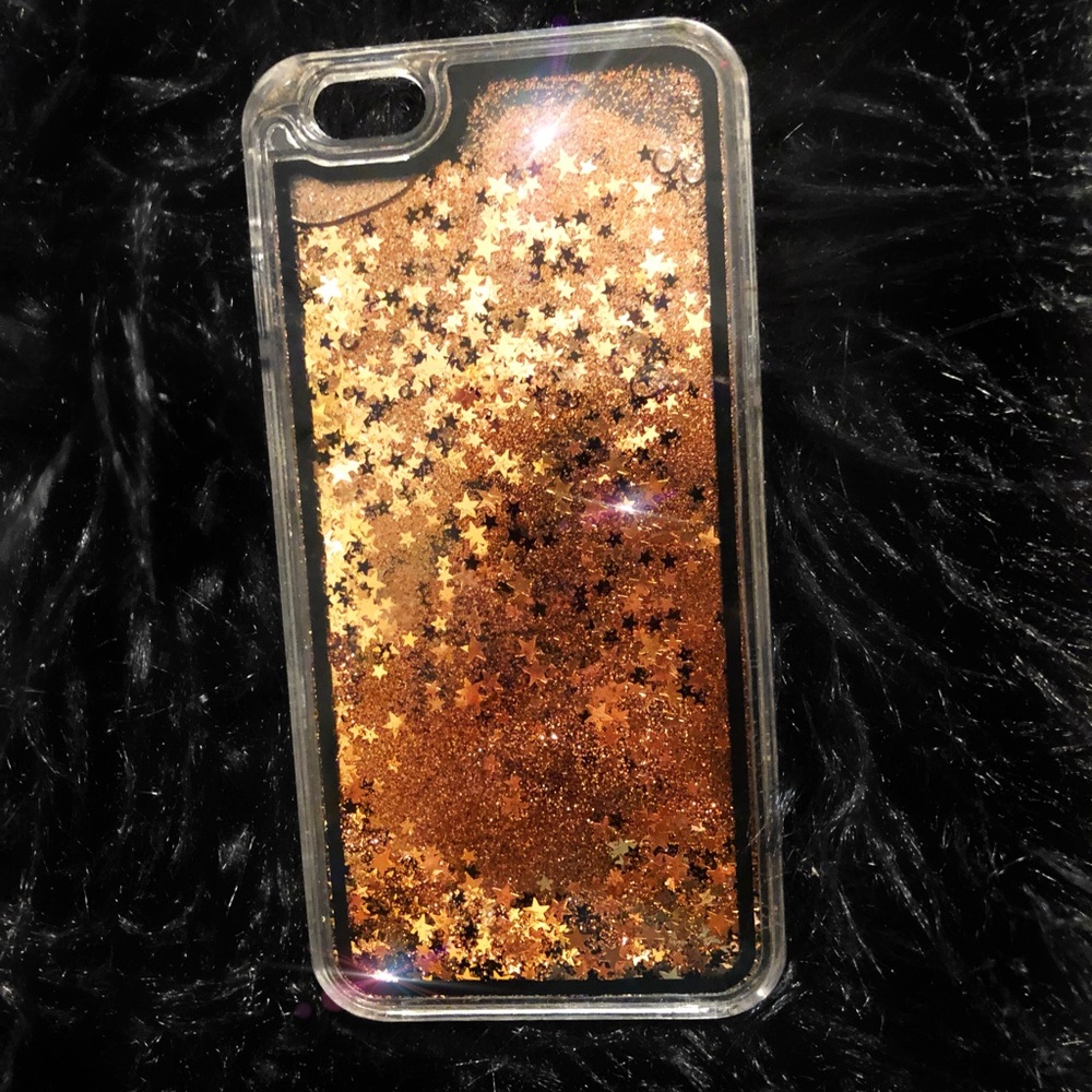 iPhone 6s Plus glitter& stars waterfall case ✨